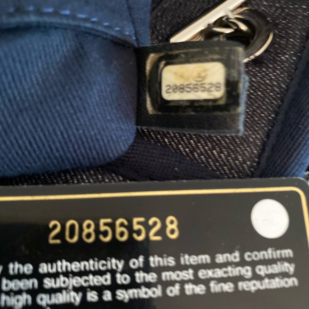 Chanel Deauville Denim Blue Medium MM Tote - Picture 10 of 14